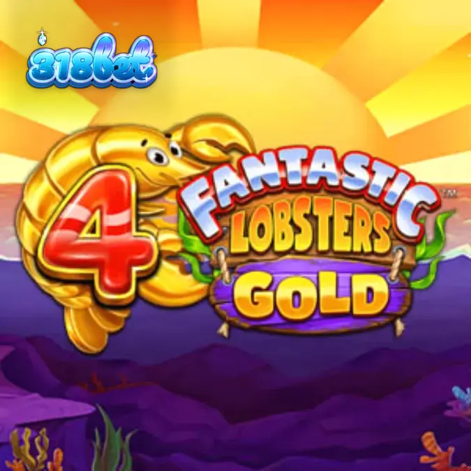 Interface do jogo 4 Fantastic Lobsters Gold com criaturas marinhas e prêmios em destaque